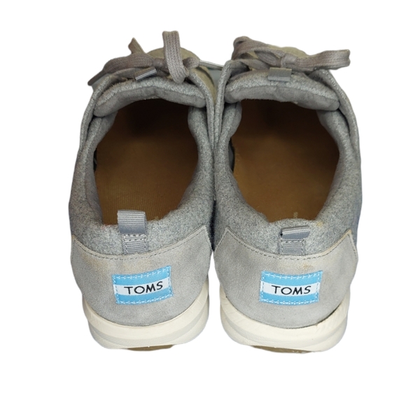 Toms Del Rey Grey Felt Sneakers - Picture 5 of 6